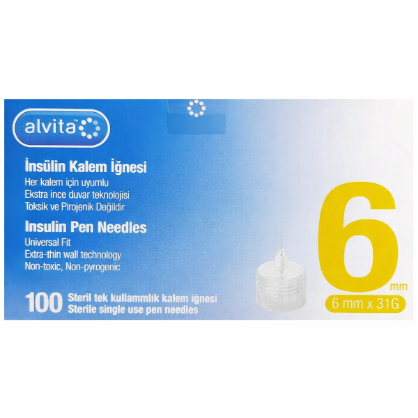 Alvita Kalem İğnesi 6 mm x 31 g